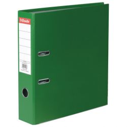 Папка-регистратор ESSELTE "Economy", покрытие пластик, 75 мм, зеленая, 11256P